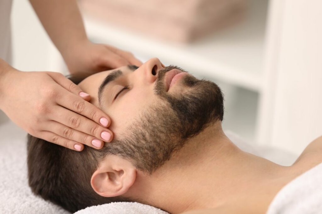 Photo - Men's personalised facial care new skin care king arthur man